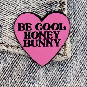 🌷🆕 Be Cool Honey Bunny Enamel Pin, Brand New